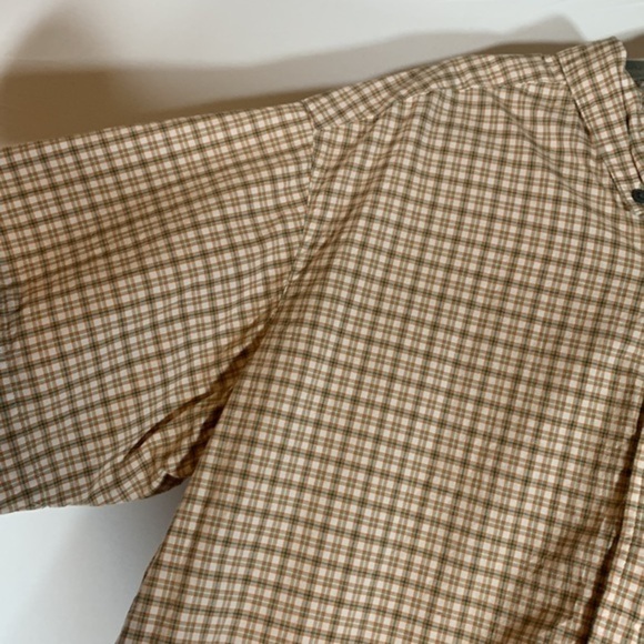 Columbia Men’s Orange & Green Plaid Button Down Shirt - Picture 2 of 8